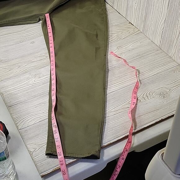 Hudson Nico Super Skinny Jeans Olive Green Womens Size 32 - Picture 11 of 13